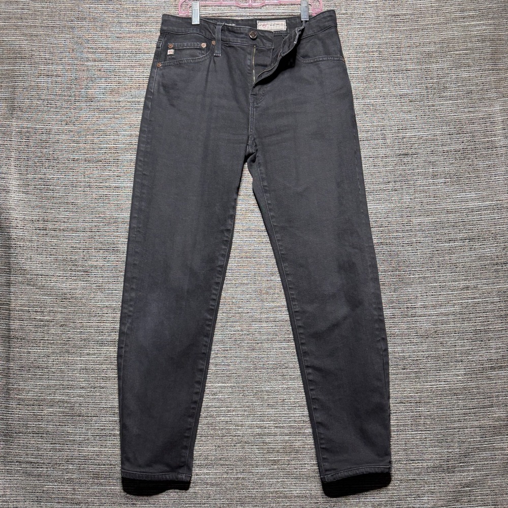 AG Jeans Denim Womens 25 (28) Black Ex-Boyfriend Slouchy Slim Japanese Fabric